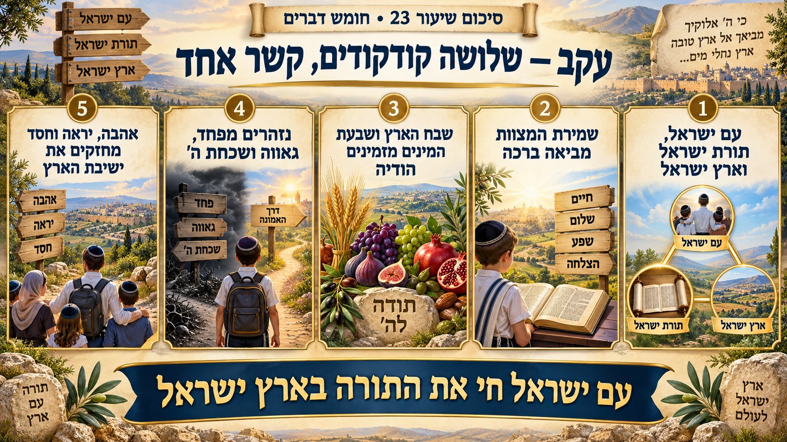 סיכום שיעור 23: עקב — שלושה קודקודים, קשר אחד
