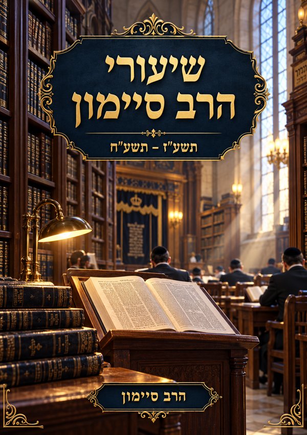 שיעורי הרב סיימון תשע"ז–ח